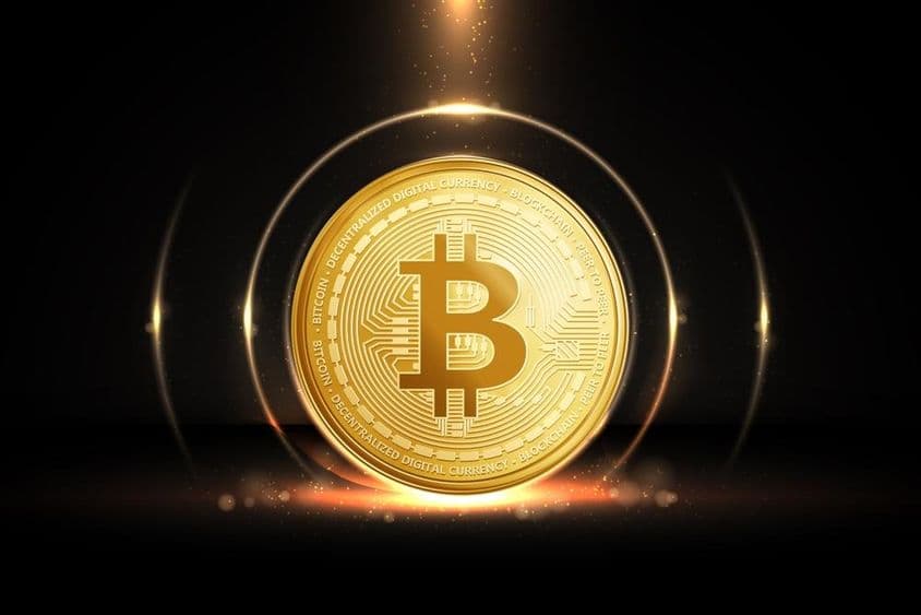 Bitcoin coin.
