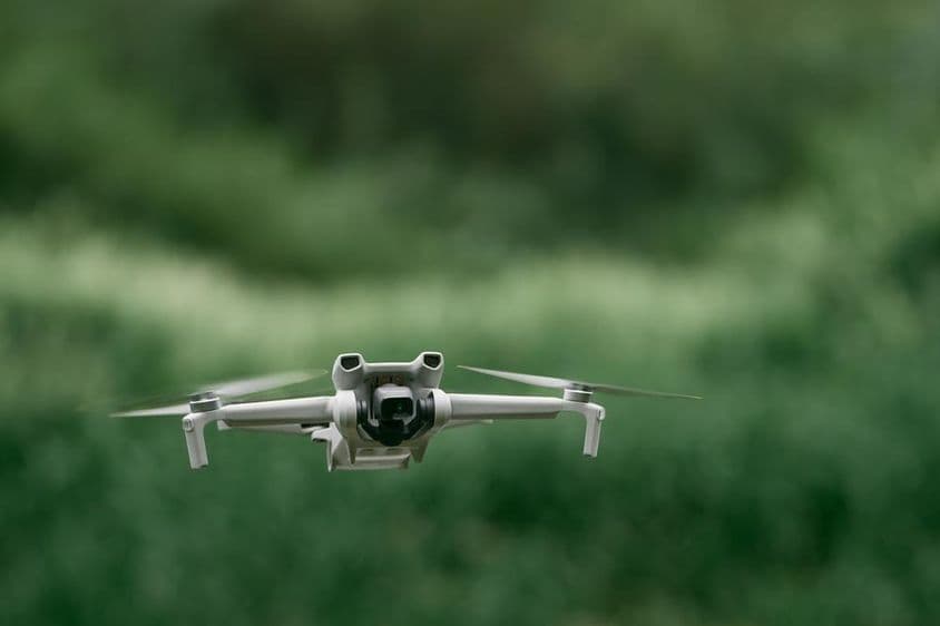 Drone flying.