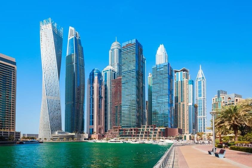 Dubai skyscrapers.