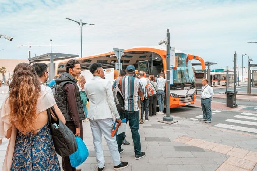 Dubai bus station.