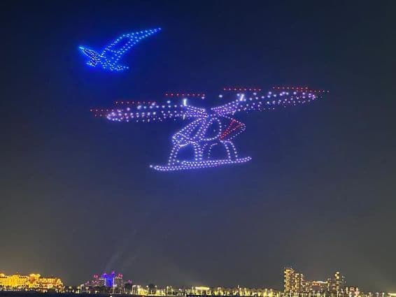 Dubai drone show.