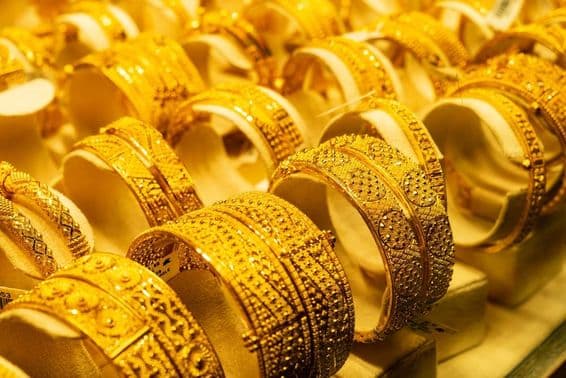 Dubai gold bracelets.