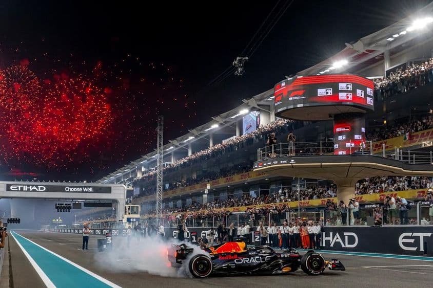 Abu Dhabi Yas Marina Circuit Formula 1 racetrack.