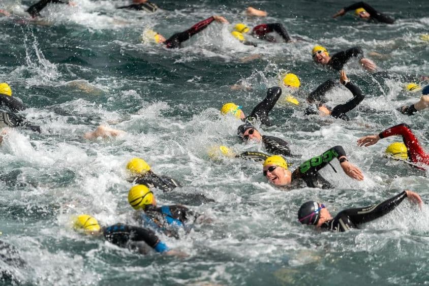Triathlon swimming.