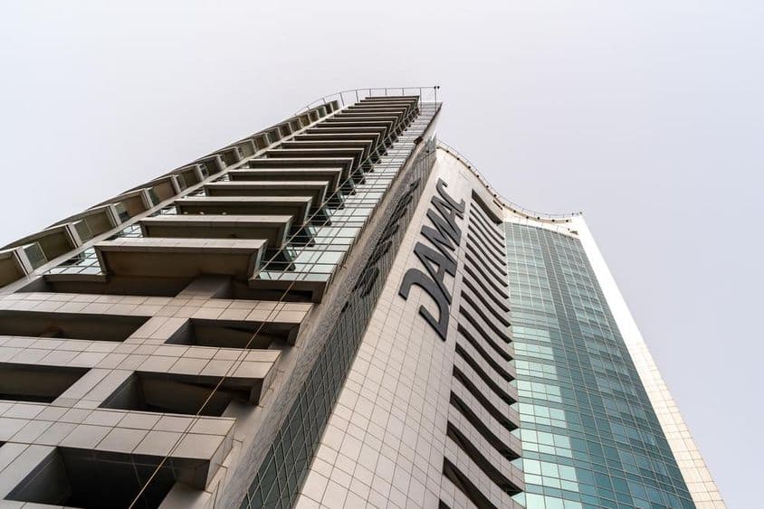 Facade of the Damac development company building.