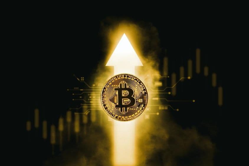 Bitcoin prices rising.