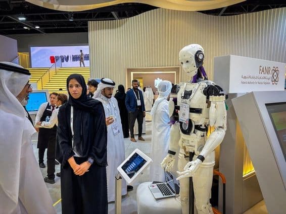 Global tech exhibition in Dubai showcases AI and cybersecurity innovations.