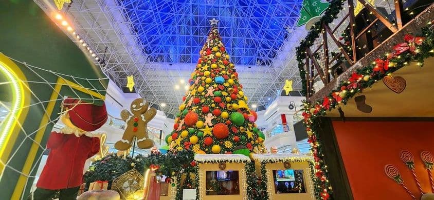 Festive display at Wafi City Mall.