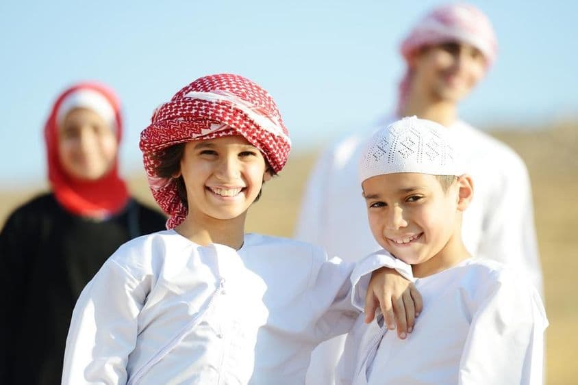 Arab family.