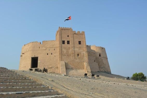 Panoramic view of the Fujairah fort.