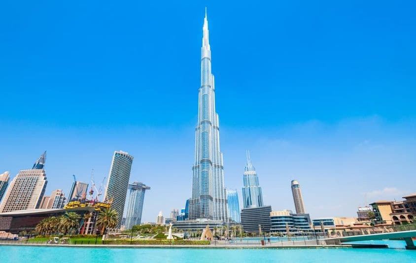 Burj Khalifa during the enchanting blue hour.