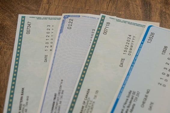 Checks used for payment to vendors.