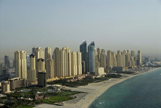Waterfront properties in Dubai.