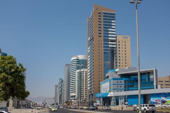 Hamad Bin Abdulla Road in Fujairah city center.