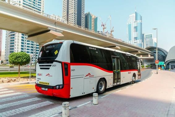 Roads and Transport Authority (RTA) bus in Dubai.