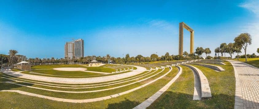 Dubai Frame in Zabeel Park.