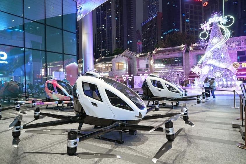 Drone capable of carrying people.