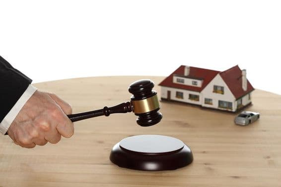 Auction gavel being struck.