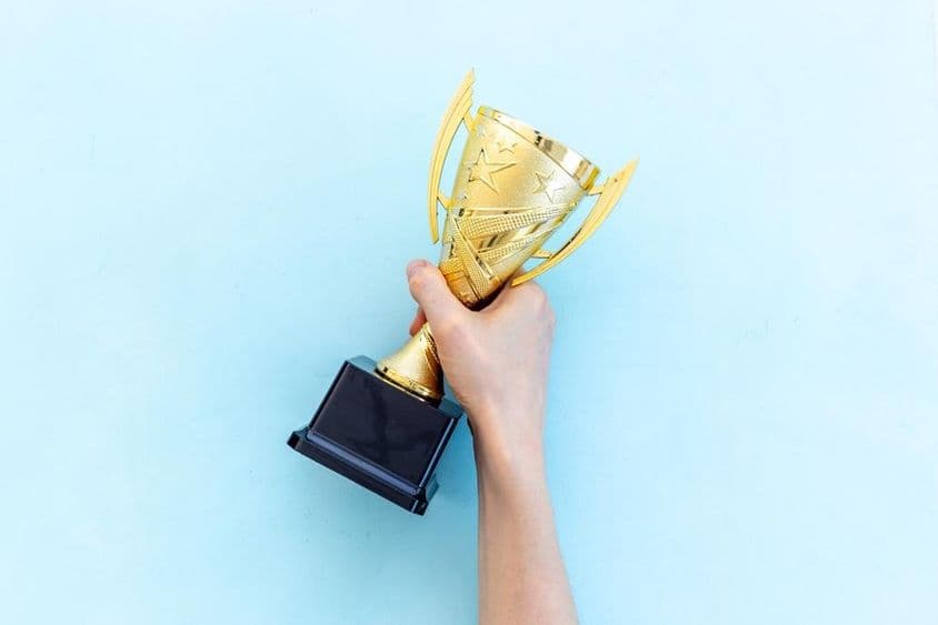 Golden trophy awarded to the final's winner.