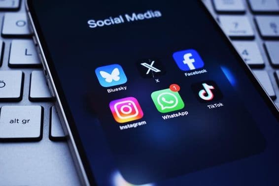 The most popular social media apps.