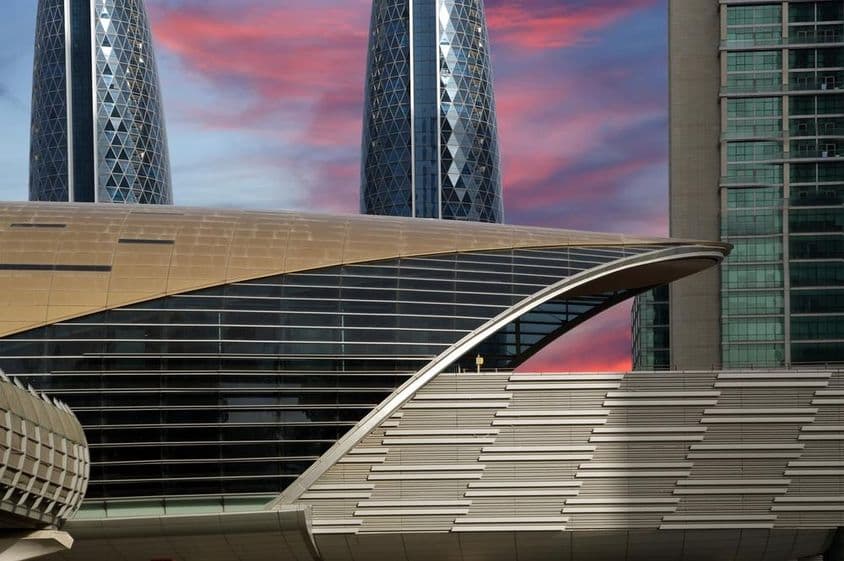 Dubai metro, United Arab Emirates.