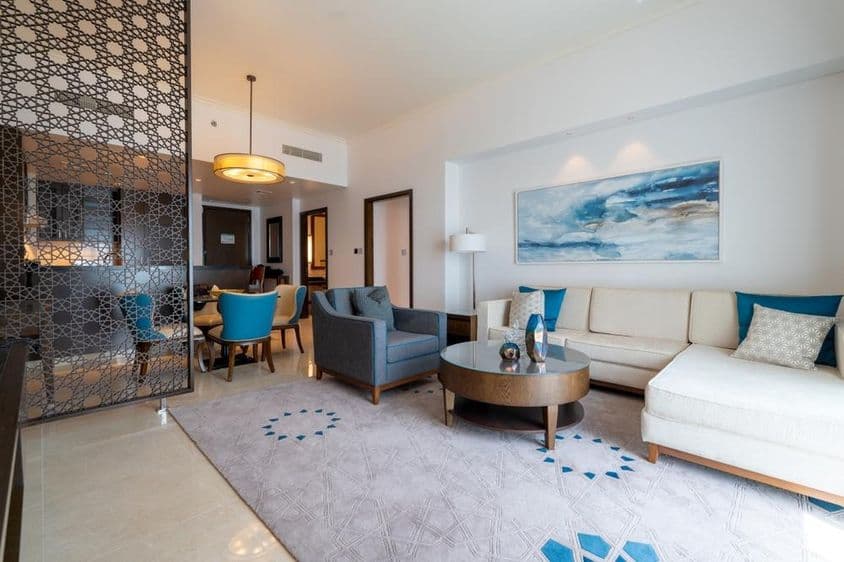 Abu Dhabi, modern living room.