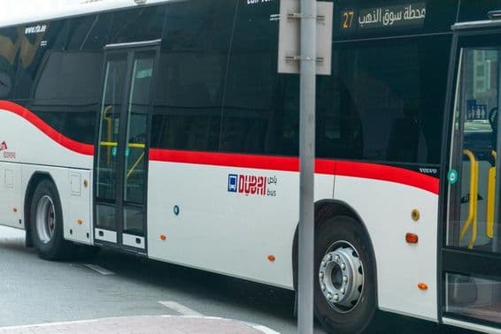 Roads and Transport Authority (RTA) bus in Dubai.