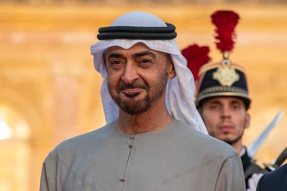 President of United Arab Emirates Mohamed bin Zayed Al Nahyan.