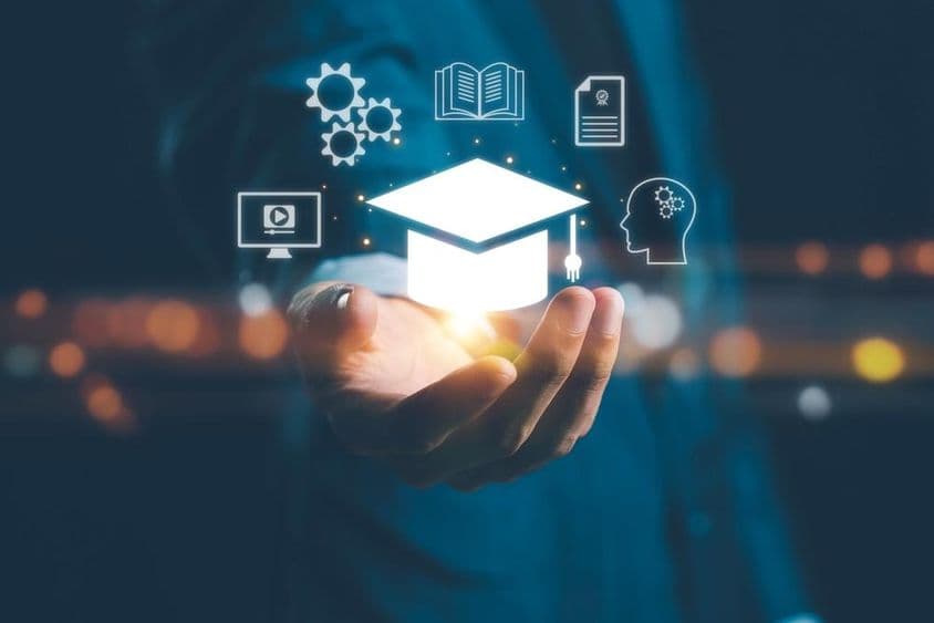 Artificial intelligence and machine learning facilitate personalized learning.