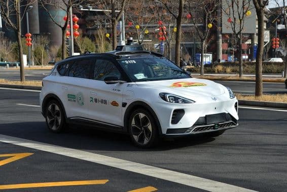 The next generation of Baidu and BAIC Group's self-driving taxi.