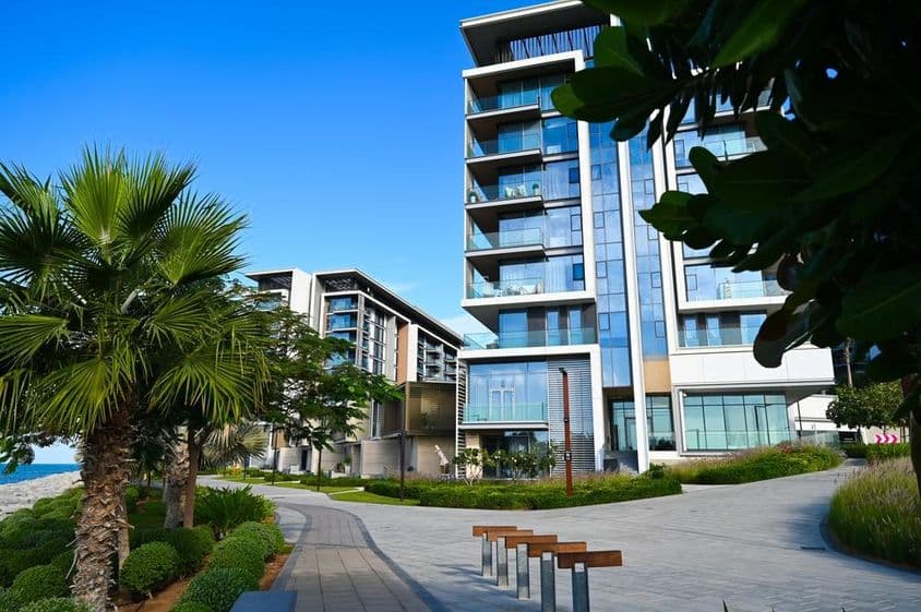 Dubai residents community on Bluewaters Island.