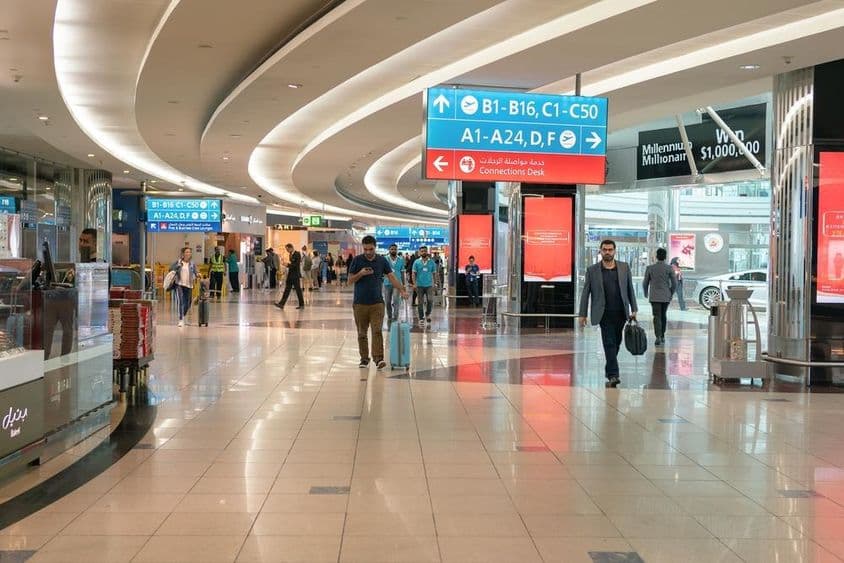 DUBAI, United Arab Emirates airport.