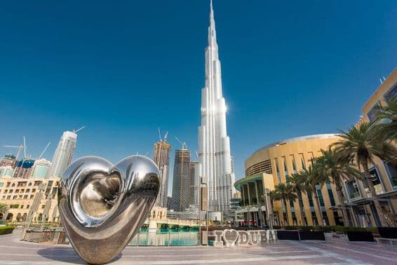 Burj Khalifa - modern futuristic building.