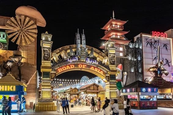 The Asia Route pavilion at Global Village Dubai.
