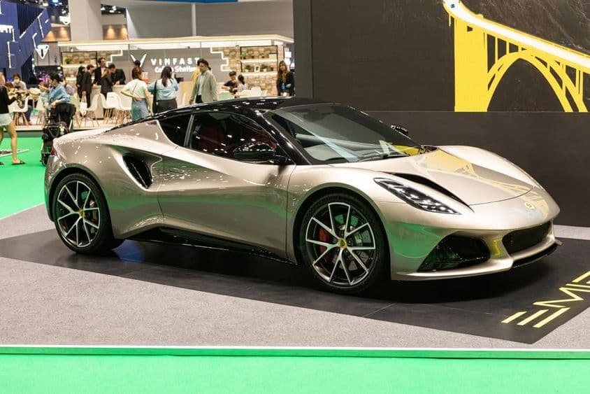The LOTUS EMEYA with a luxury sports car design and distinctive style.
