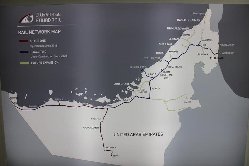 Etihad Rail map.