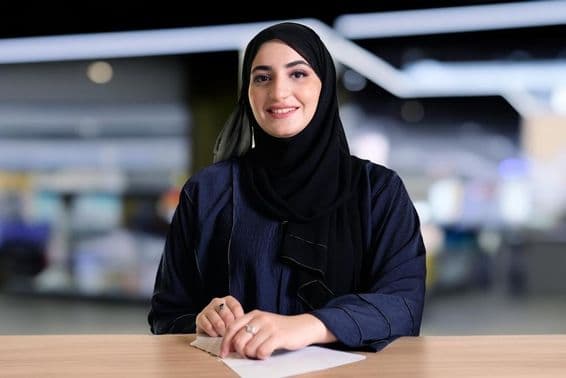 Arab Emirati citizen in hijab abaya.