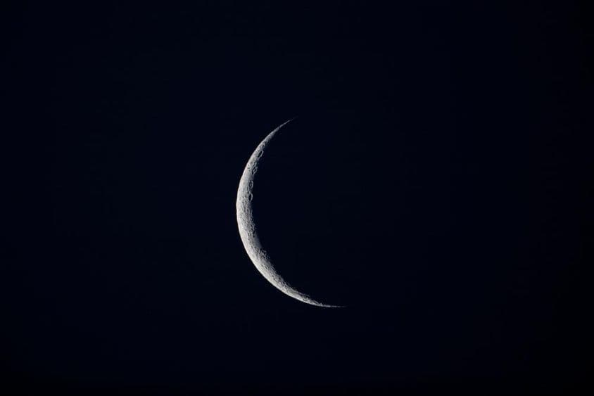The Moon in the sky.