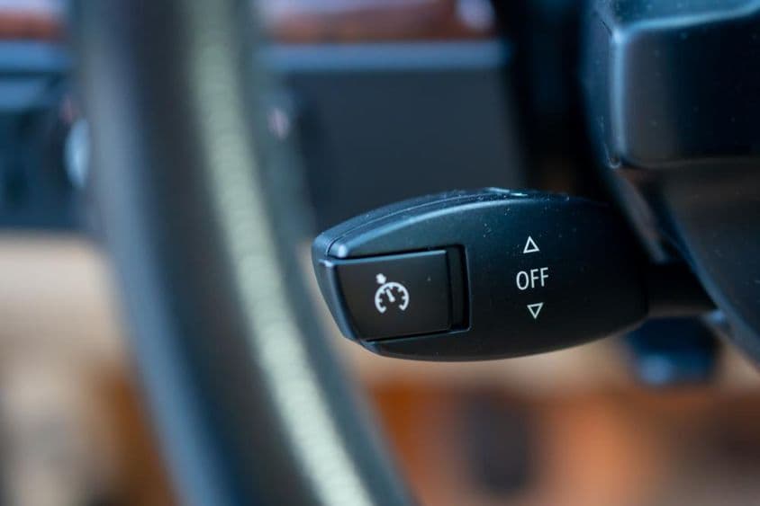 Cruise control lever, on or off.