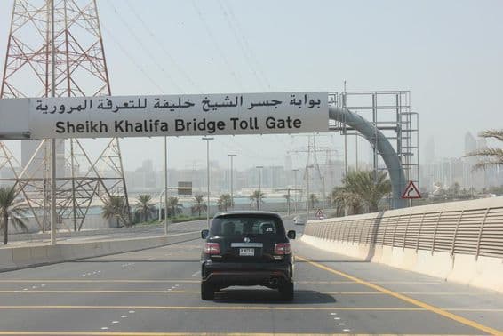 The collection of tolls in Abu Dhabi Emirate.