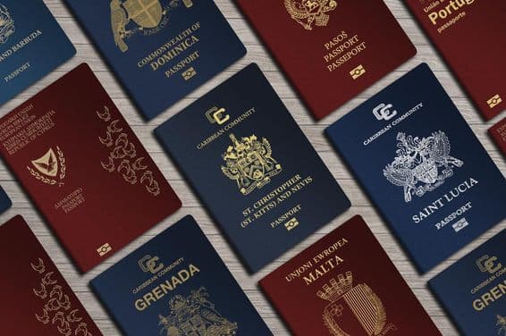 Passports from Malta, Kitts and Nevis, Portugal, Cyprus, Dominica, Montenegro, Saint Lucia, Grenada.