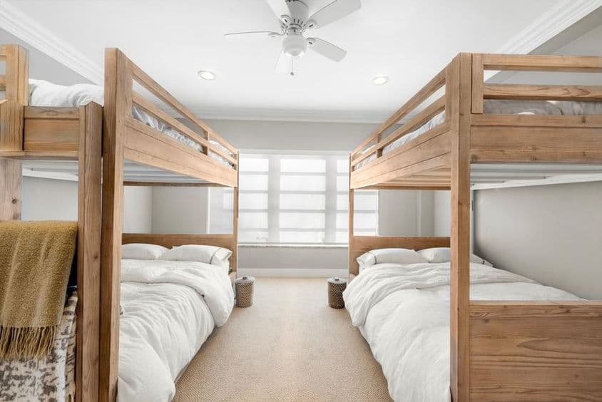 Room with bunk bed.