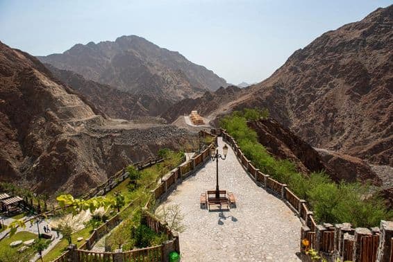 Beautiful park in the Sharjah Mountains.