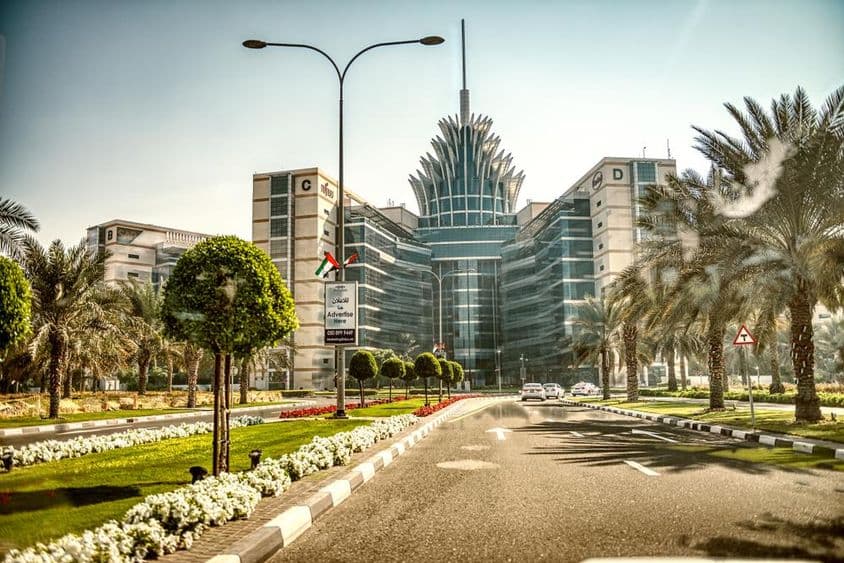 The Silicon Oasis buildings are the hub of Dubai Academic City.