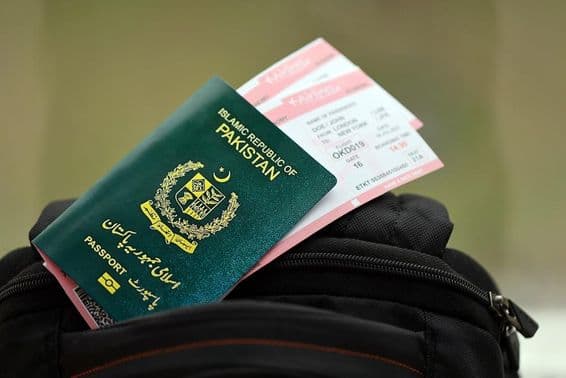 Islamic Republic of Pakistan passport.