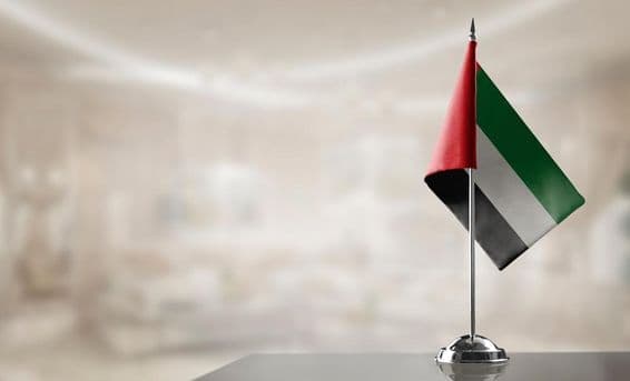 A small UAE flag.