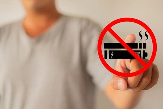 Smoke-free warning symbol without smoking