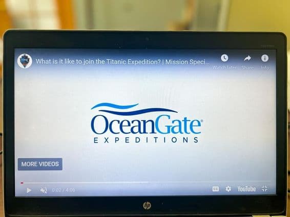 The Oceangate Expedition logo on the Oceangate website.