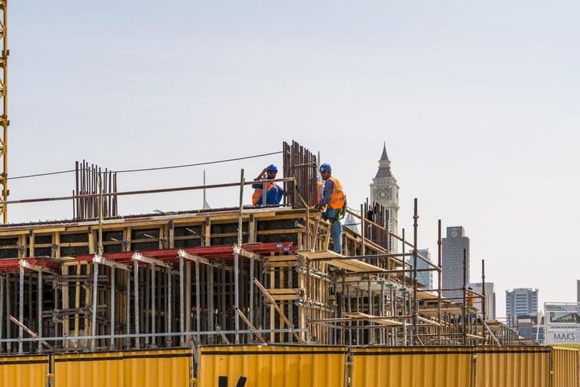 Construction site in Dubai.