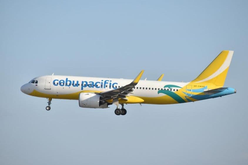 Cebu Pacific airplane, Airbus A320-271N.